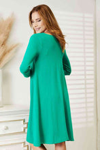 Load image into Gallery viewer, Long Sleeve Flare Dress with Pockets
