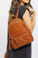 Load image into Gallery viewer, Certainly Chic Faux Leather Woven Backpack
