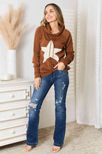 Load image into Gallery viewer, Star Graphic Hooded Sweater
