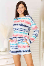 Load image into Gallery viewer, Tie-Dye Dropped Shoulder Lounge Set
