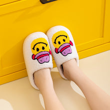 Load image into Gallery viewer, Cowboy Hat Smiley Face Slippers
