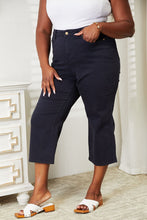 Load image into Gallery viewer, Judy Blue High Waist Tummy Control Garment Dyed Wide Cropped Jeans
