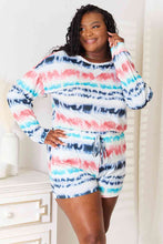 Load image into Gallery viewer, Tie-Dye Dropped Shoulder Lounge Set
