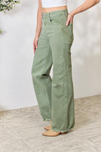 Load image into Gallery viewer, RISEN Raw Hem Wide-Leg Jeans
