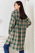 Load image into Gallery viewer, Plaid Collared Neck Long Sleeve Shirt
